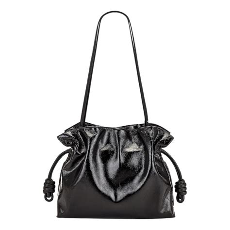 loewe mini flamenco bag black